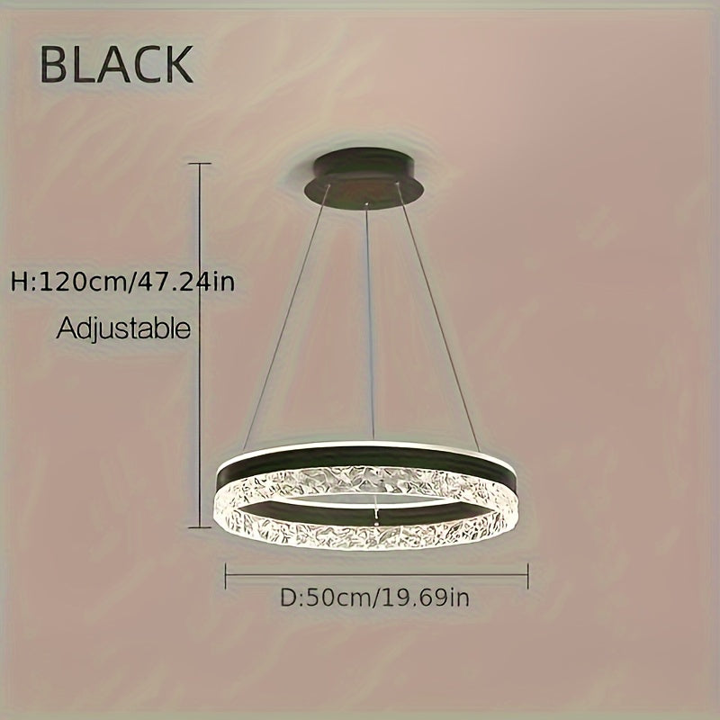 Modern Crystal LED Chandelier: Suitable for Dining, Bar, Bedroom, Living Room, Hotel, and Corridor Ceiling Lighting - Includes Installation Hardware, Semi-Embedded Mounting, Removable Clamp, and Hardwired Power Source (85V-26