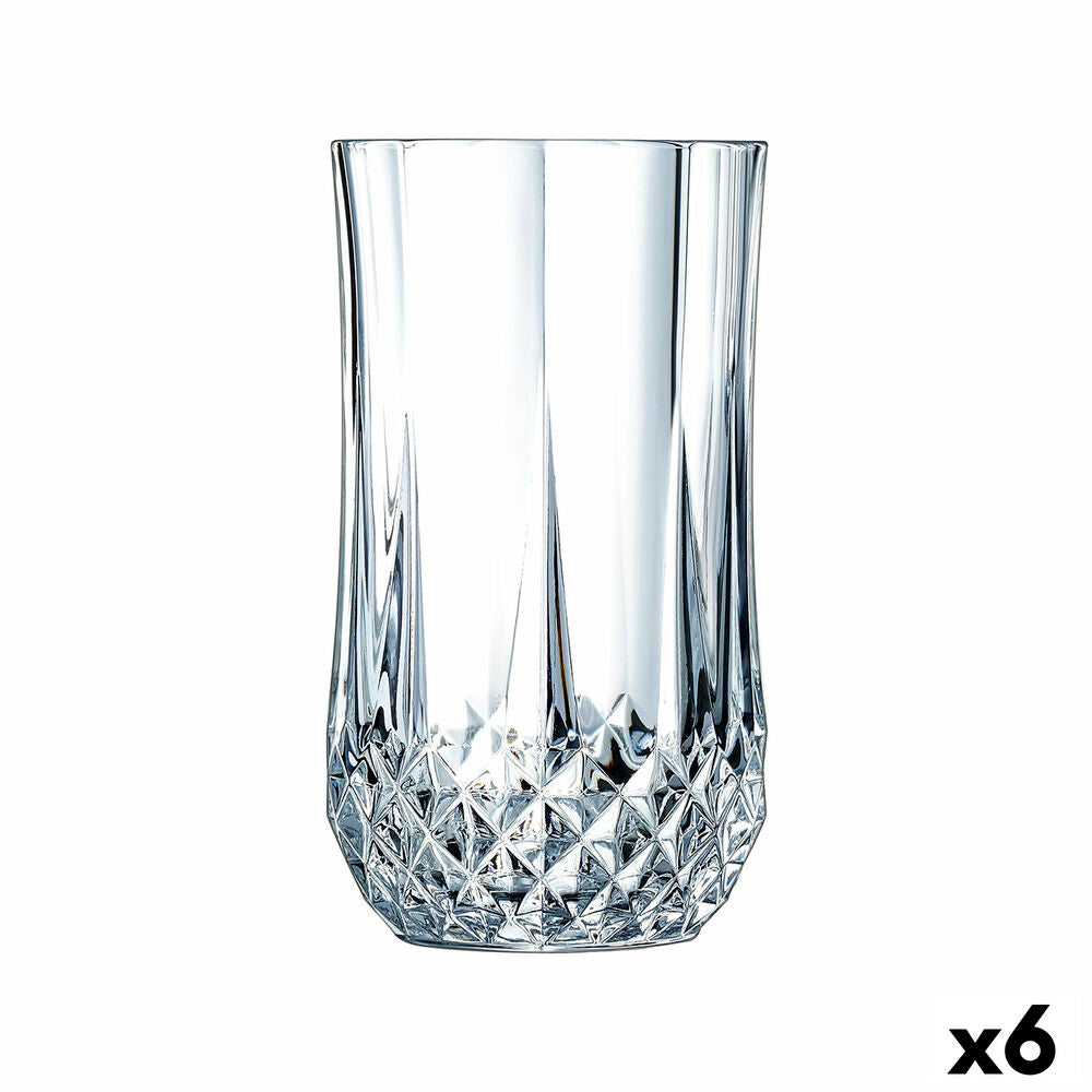 Verre en Verre Cristal d’Arques Paris Longchamp Transparent verre (36 cl) (Pack 6x)