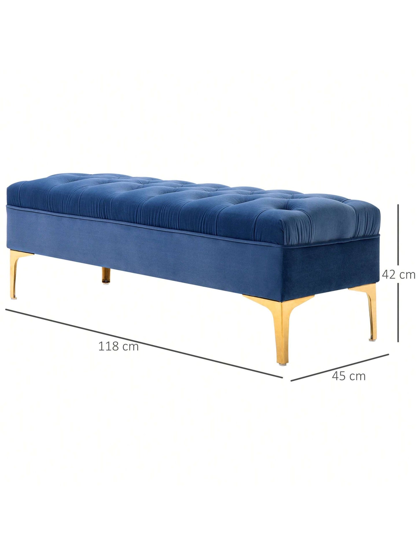 Banc banquette capitonnée bout de lit style classique chic