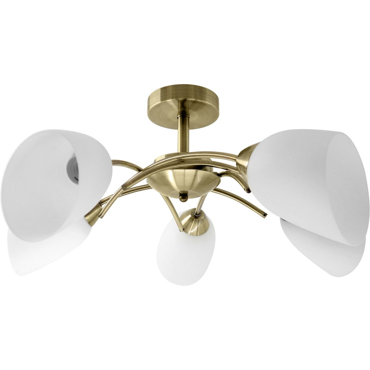 Suspension Activejet NIKITA 5P Patyna Blanc Métal verre 200 W