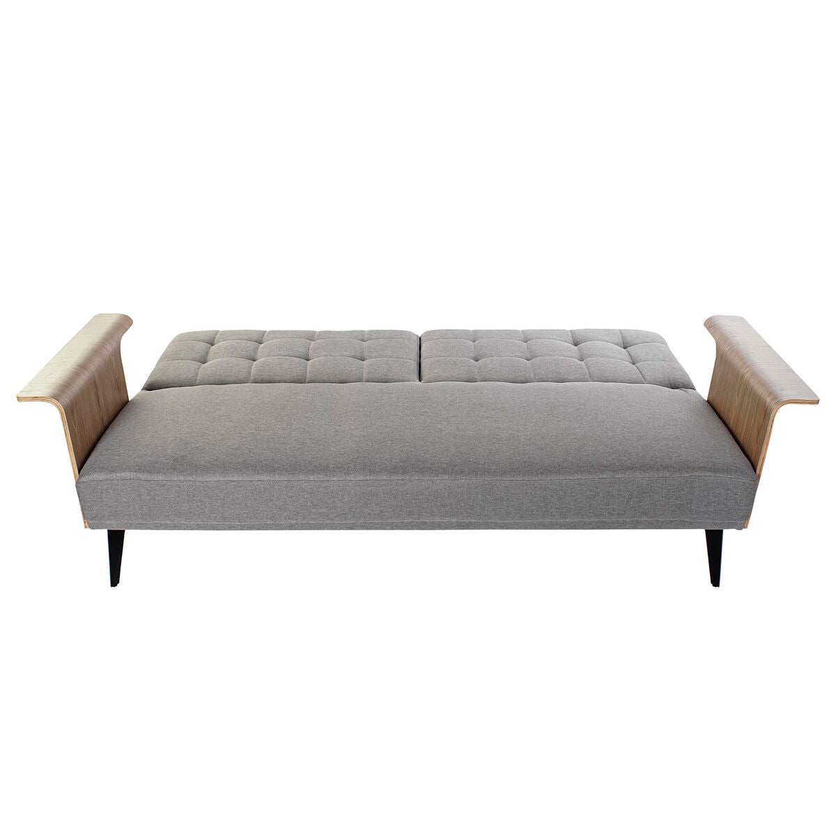 Canapé Convertible DKD Home Decor Marron Gris Métal Urbaine 203 x 87 x 81 cm