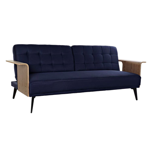 Canapé Convertible DKD Home Decor Bleu Marron Noir Métal Moderne Urbaine 203 x 87 x 81 cm