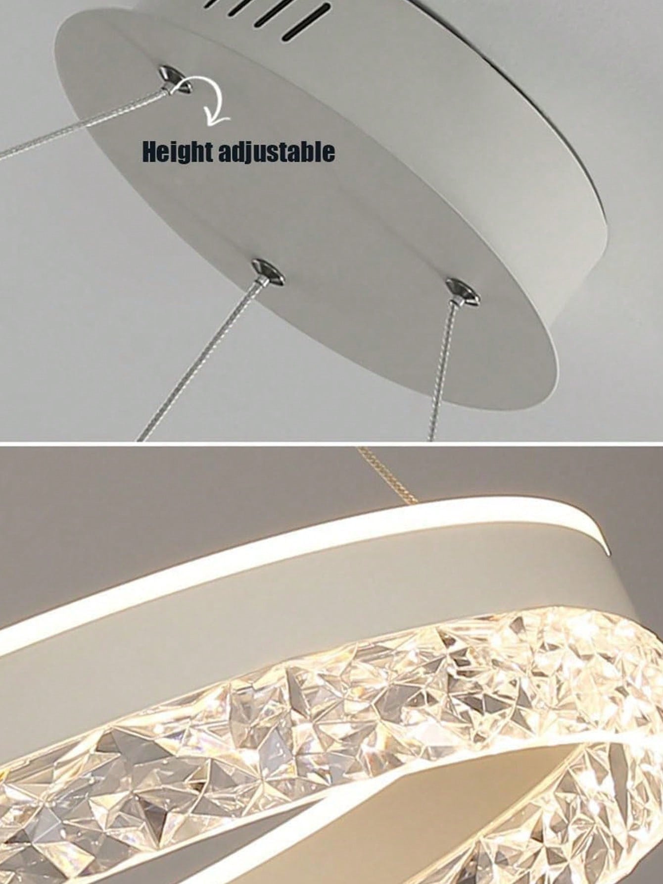 Lampe de plafond encastrée moderne SUNMEIYI, à trois changements de couleur, lustre circulaire de luxe, éclairage LED pour la chambre, le salon, la décoration de la maison