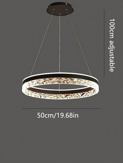 Lampe de plafond encastrée moderne SUNMEIYI, à trois changements de couleur, lustre circulaire de luxe, éclairage LED pour la chambre, le salon, la décoration de la maison