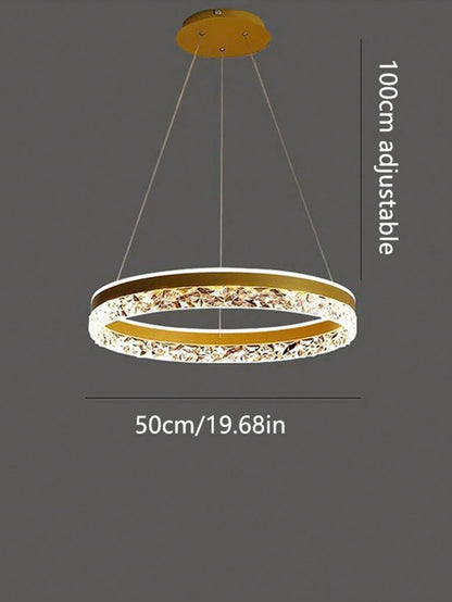 Lampe de plafond encastrée moderne SUNMEIYI, à trois changements de couleur, lustre circulaire de luxe, éclairage LED pour la chambre, le salon, la décoration de la maison