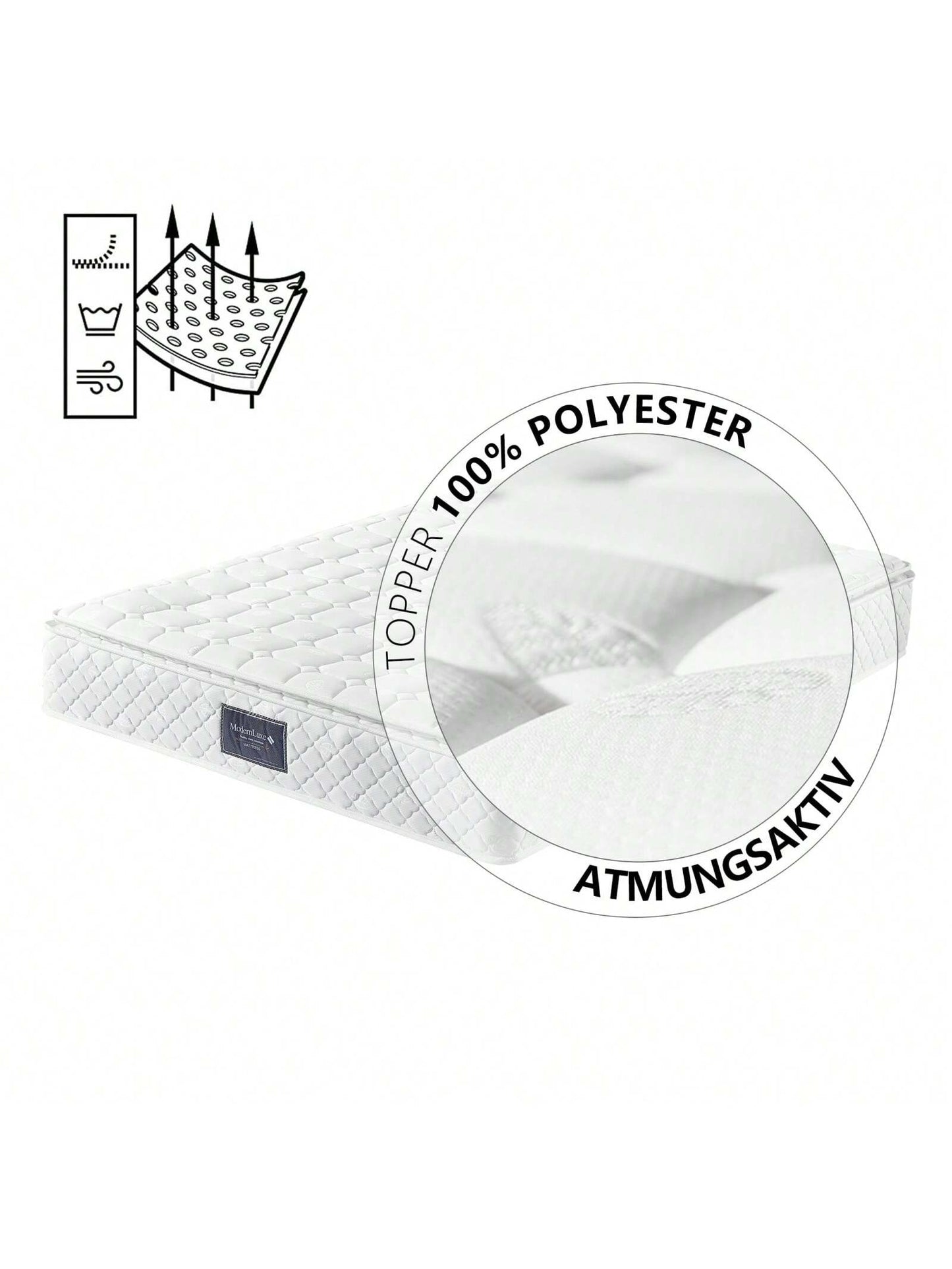 Matelas à ressorts ensachéshauteur 25 cm