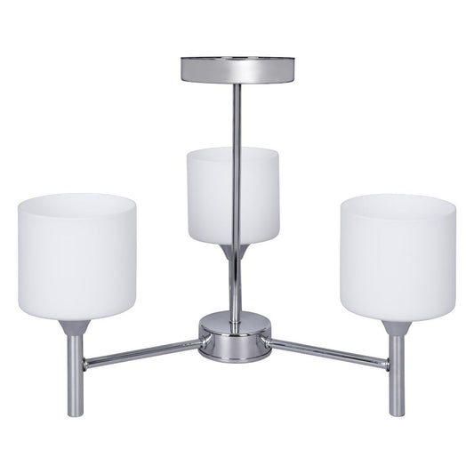 Suspension Activejet AJE-MIRA 3P Blanc Argenté Métal 40 W