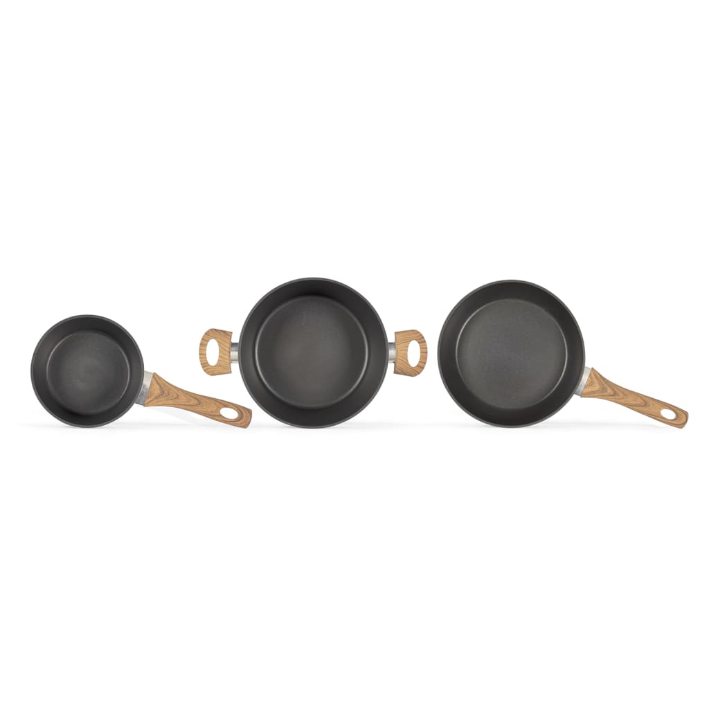 Batterie de cuisine 5 pcs Aluminium Noir