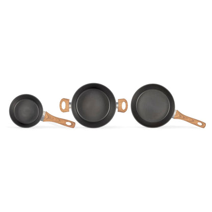 Batterie de cuisine 5 pcs Aluminium Noir