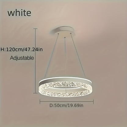 Modern Crystal LED Chandelier: Suitable for Dining, Bar, Bedroom, Living Room, Hotel, and Corridor Ceiling Lighting - Includes Installation Hardware, Semi-Embedded Mounting, Removable Clamp, and Hardwired Power Source (85V-26