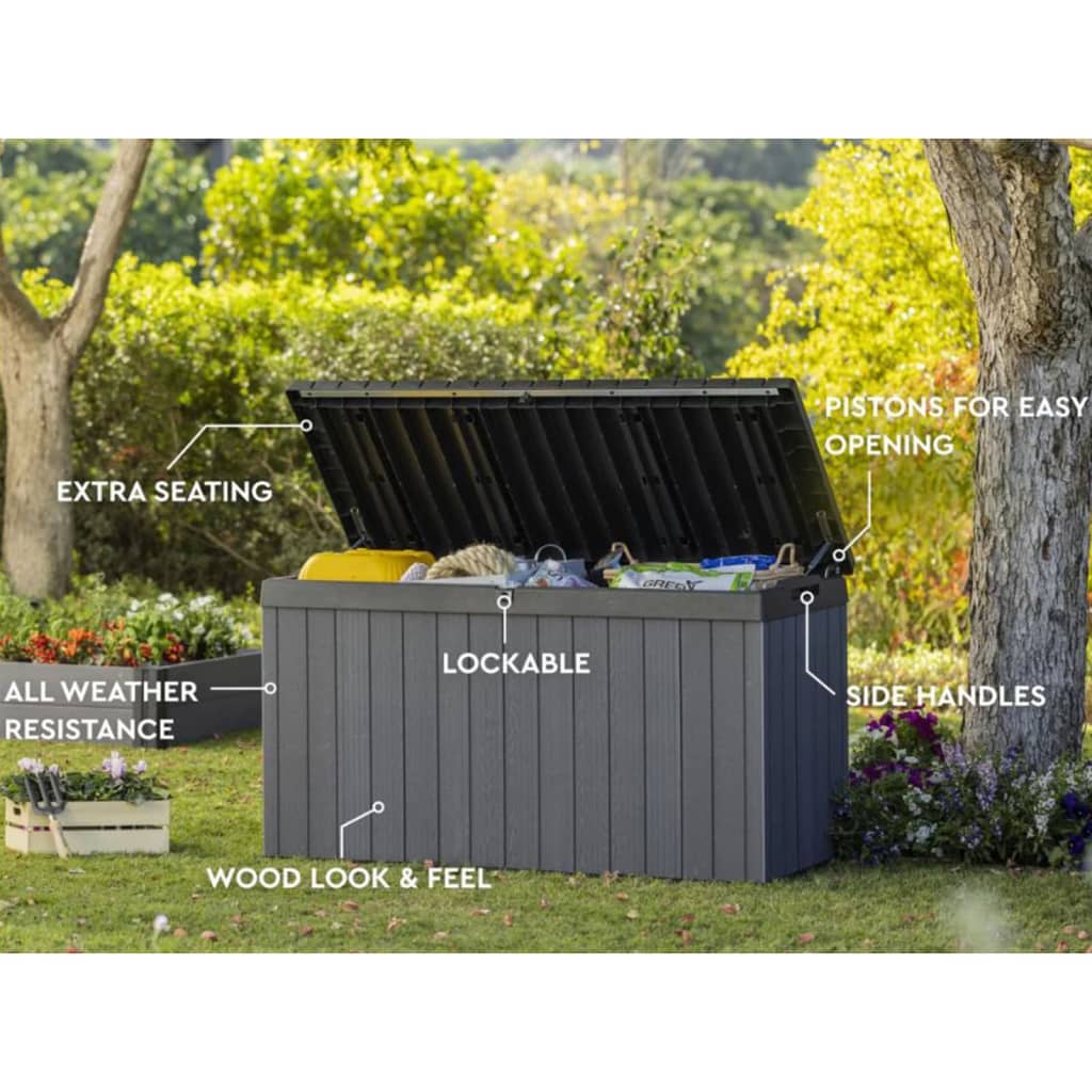 Keter Boîte de rangement pour l'extérieur Northwood 630 L graphite