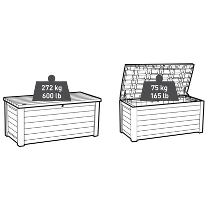 Keter Boîte de rangement pour l'extérieur Northwood 630 L graphite