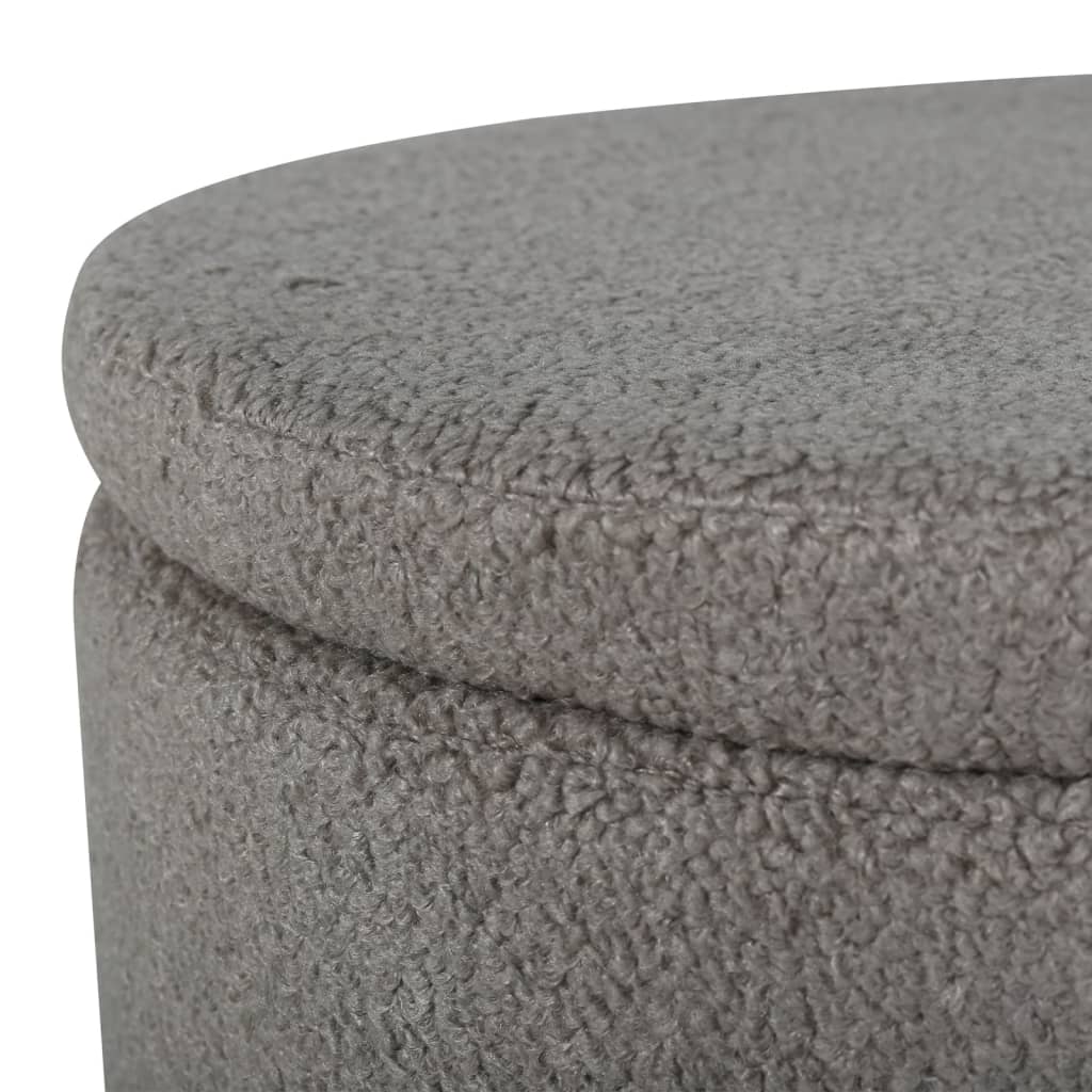 Venture Home Pouf Dunken 51x51x43 cm Teddy Grège