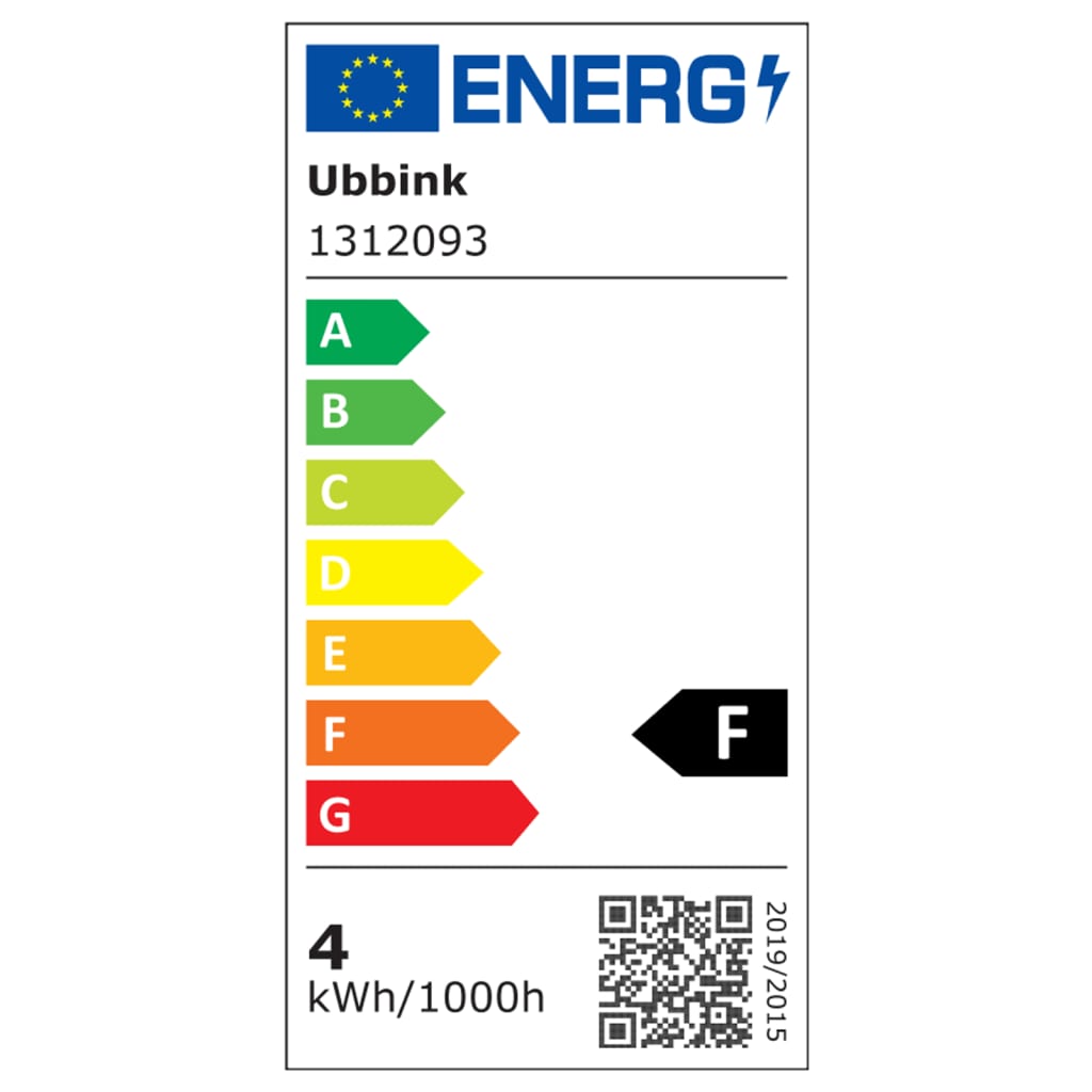 Ubbink Cascade Niagara de jardin 60 cm Acier inox et éclairage LED