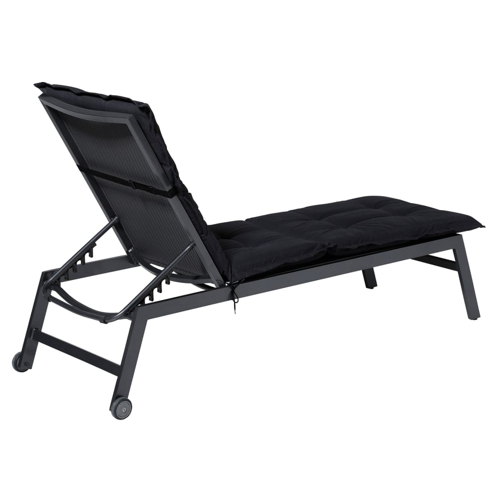 Madison Coussin de chaise longue Basic 200x60 cm noir