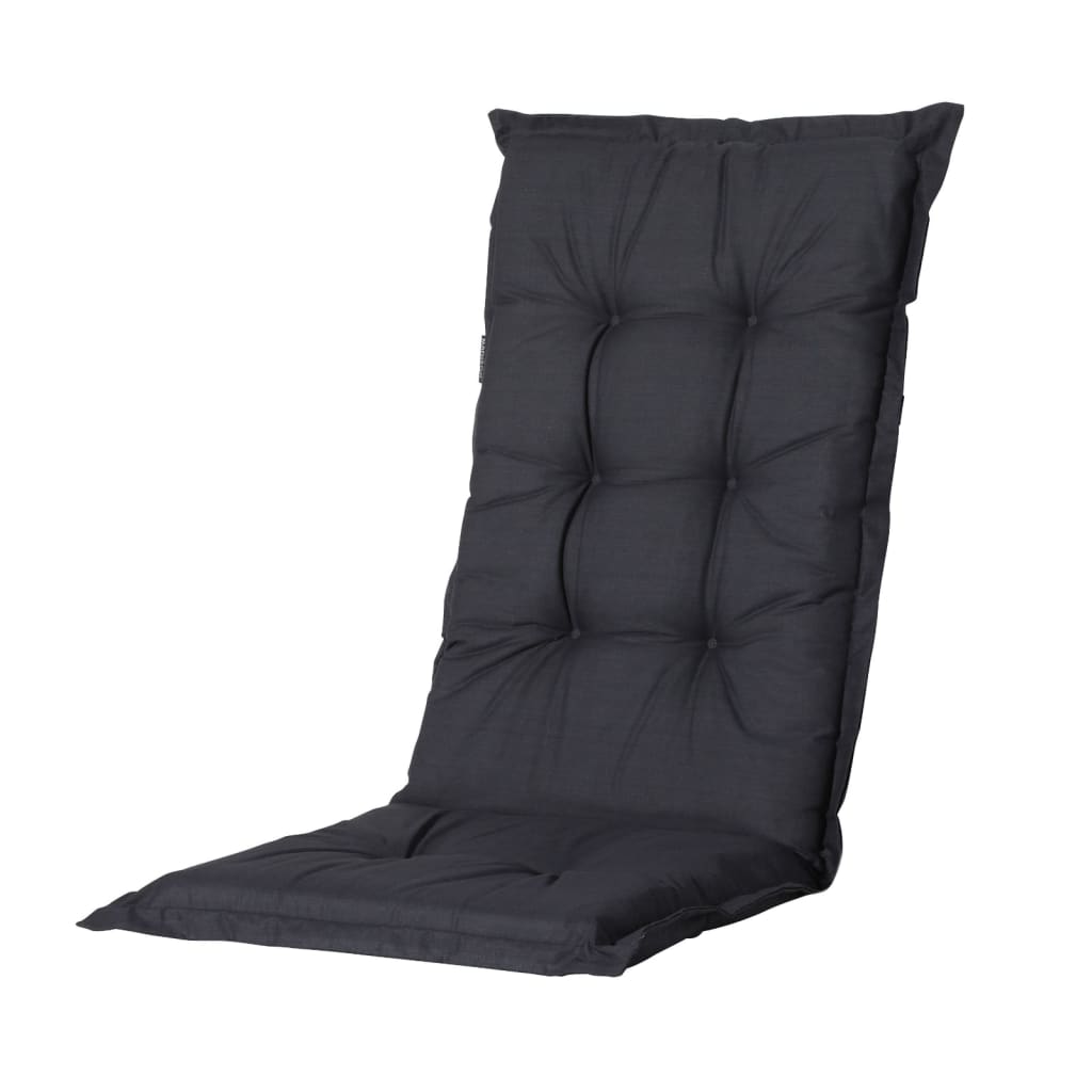 Madison Coussin de chaise à haut dossier Basic 123x50 cm noir