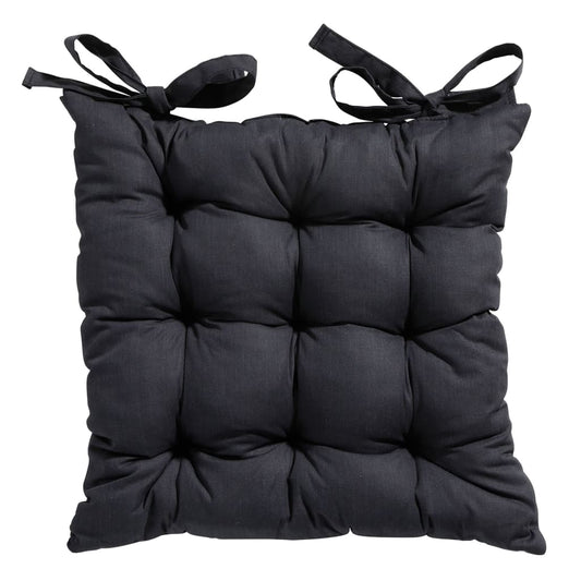 Madison Coussin de siège Toscane Basic 46x46 cm noir