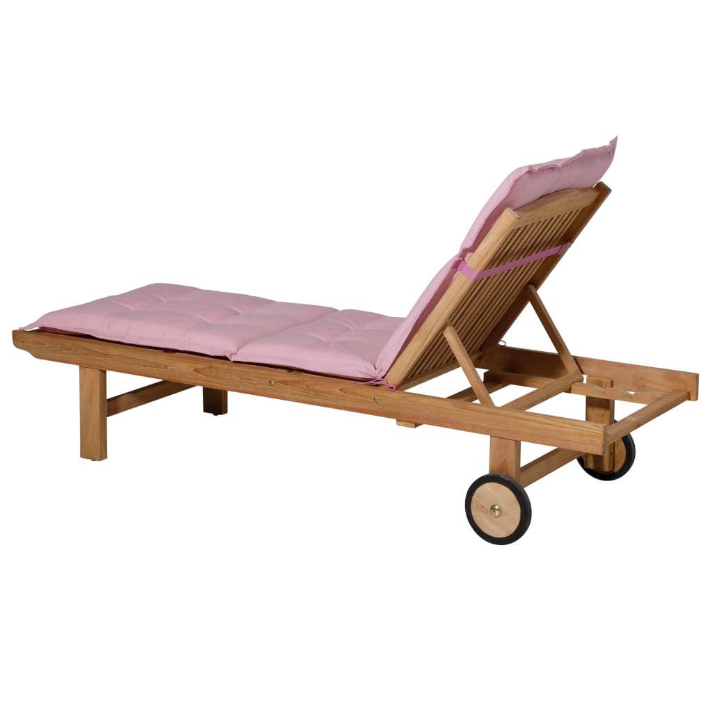 Madison Coussin de chaise longue Panama 200x60 cm Rose pâle