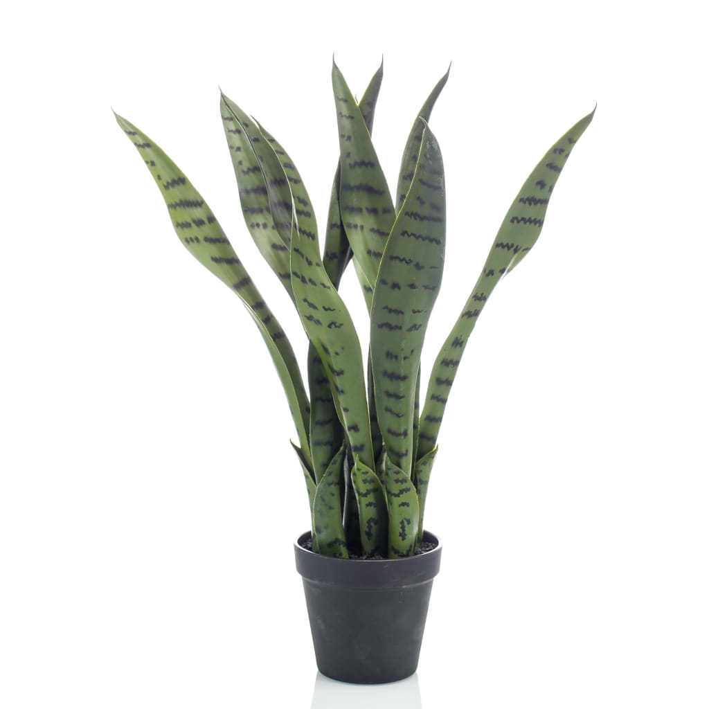 Emerald Plante artificielle Sansevieria 55 cm en pot