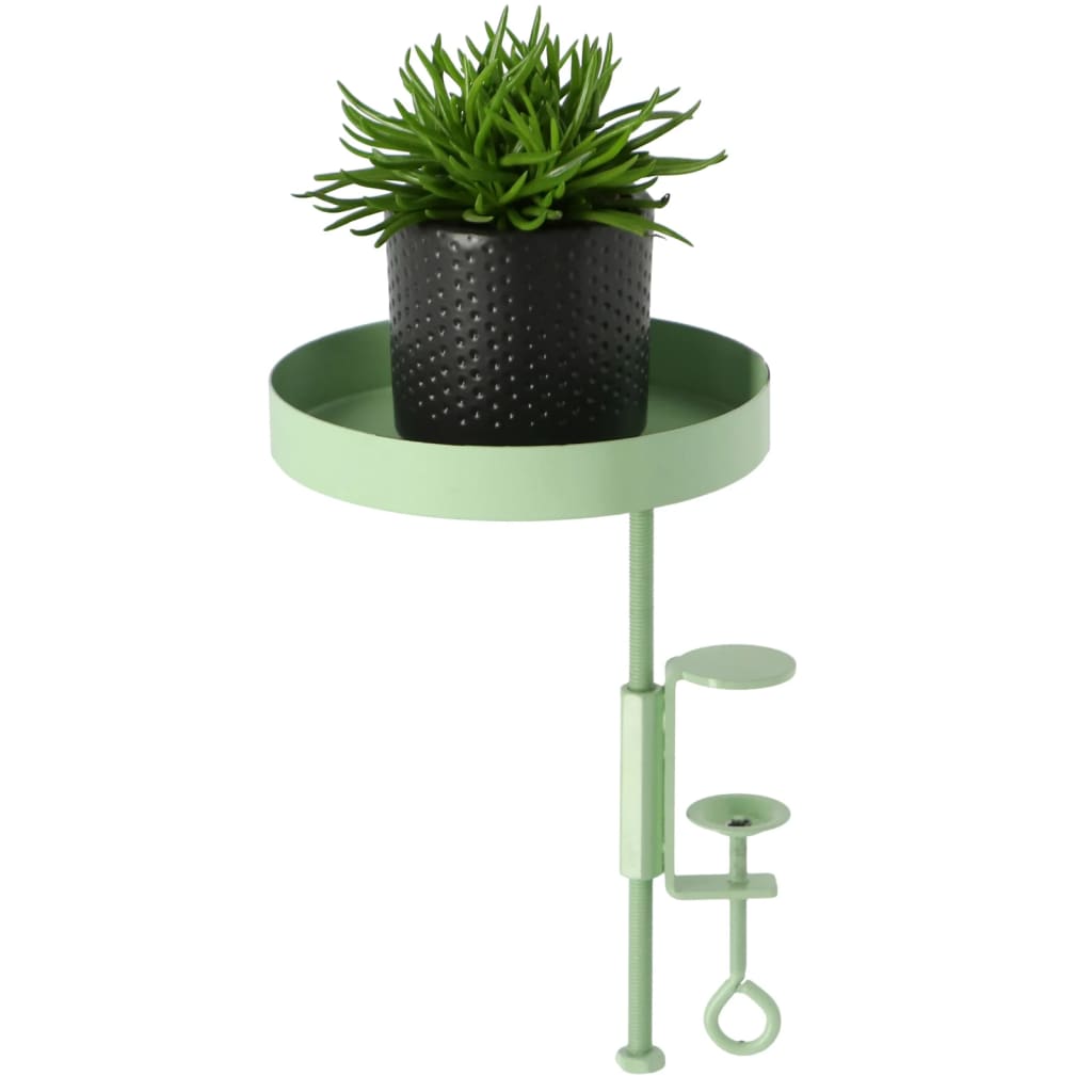 Esschert Design Plateau pour plantes avec pince rond vert S