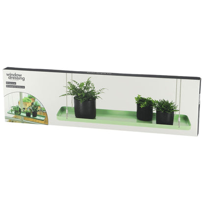 Esschert Design Plateau suspendu pour plantes rectangulaire vert L