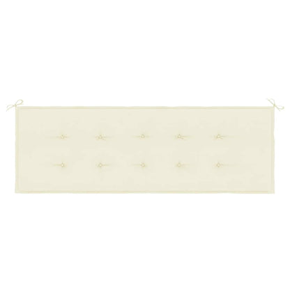 Coussin de banc de jardin crème 150x50x3 cm tissu oxford