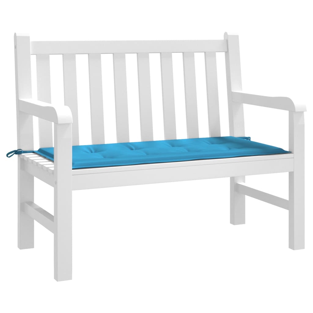 Coussin de banc de jardin bleu 120x50x3 cm tissu oxford