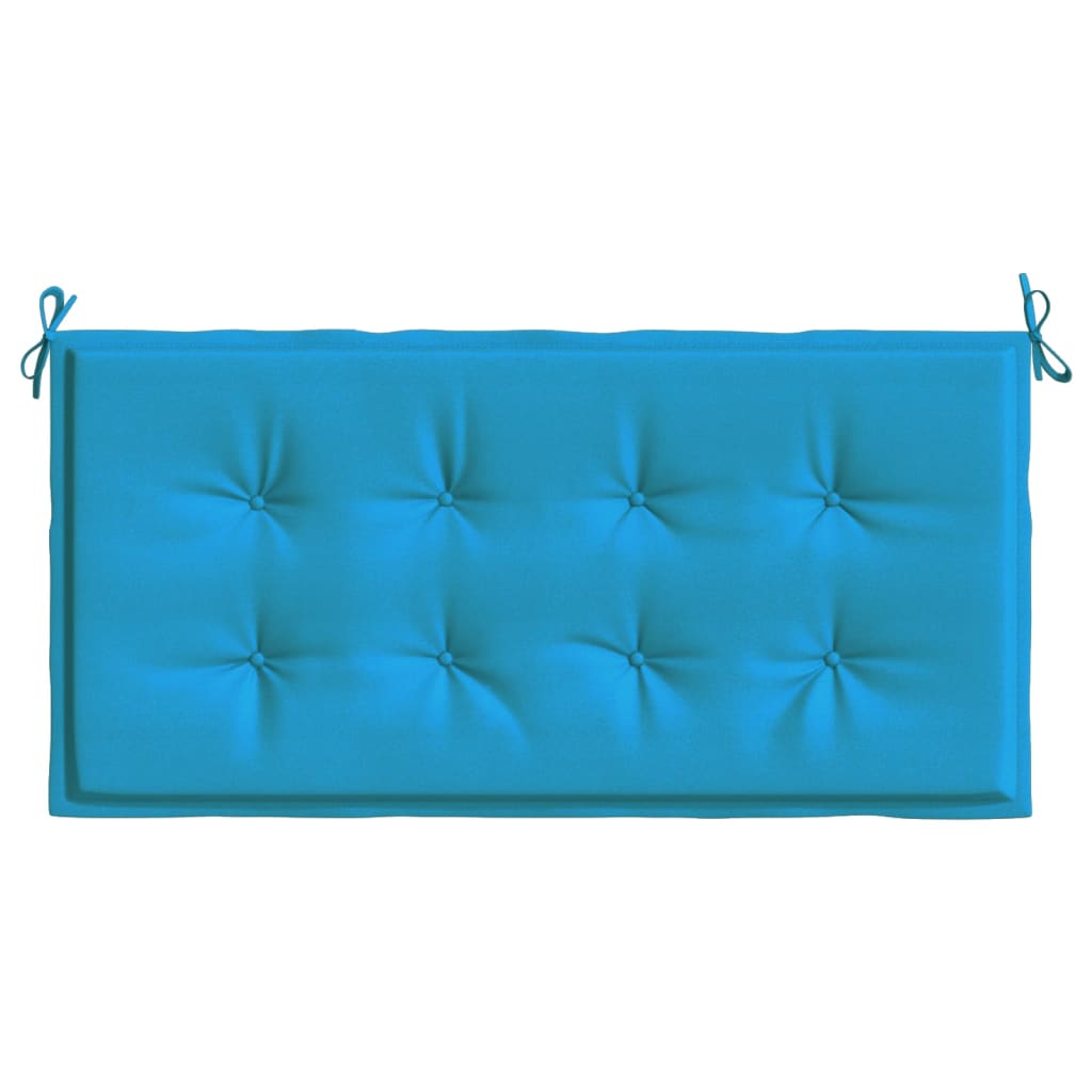 Coussin de banc de jardin bleu 120x50x3 cm tissu oxford