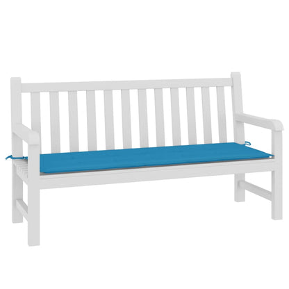 Coussin de banc de jardin bleu 150x50x3 cm tissu oxford