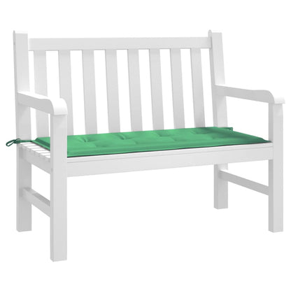 Coussin de banc de jardin vert 120x50x3 cm tissu oxford