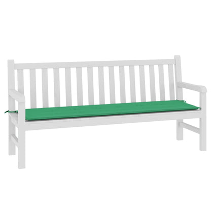 Coussin de banc de jardin vert 180x50x3 cm tissu oxford