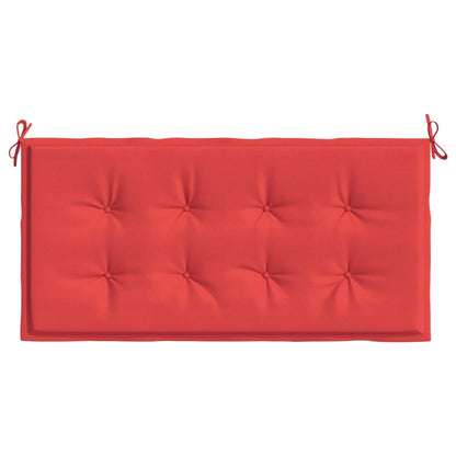 Coussin de banc de jardin rouge 100x50x3 cm tissu oxford