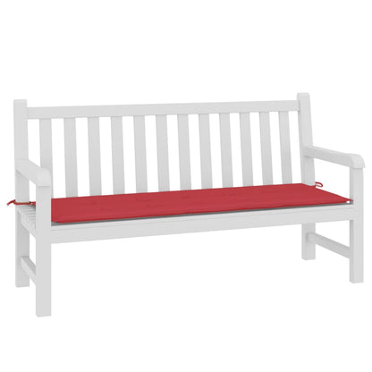 Coussin de banc de jardin rouge 150x50x3 cm tissu oxford