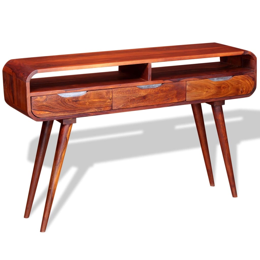 Table console Bois massif 120x30x75 cm