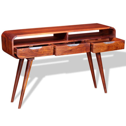 Table console Bois massif 120x30x75 cm