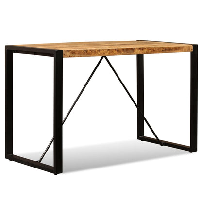 Table à manger Bois de manguier brut 120 cm