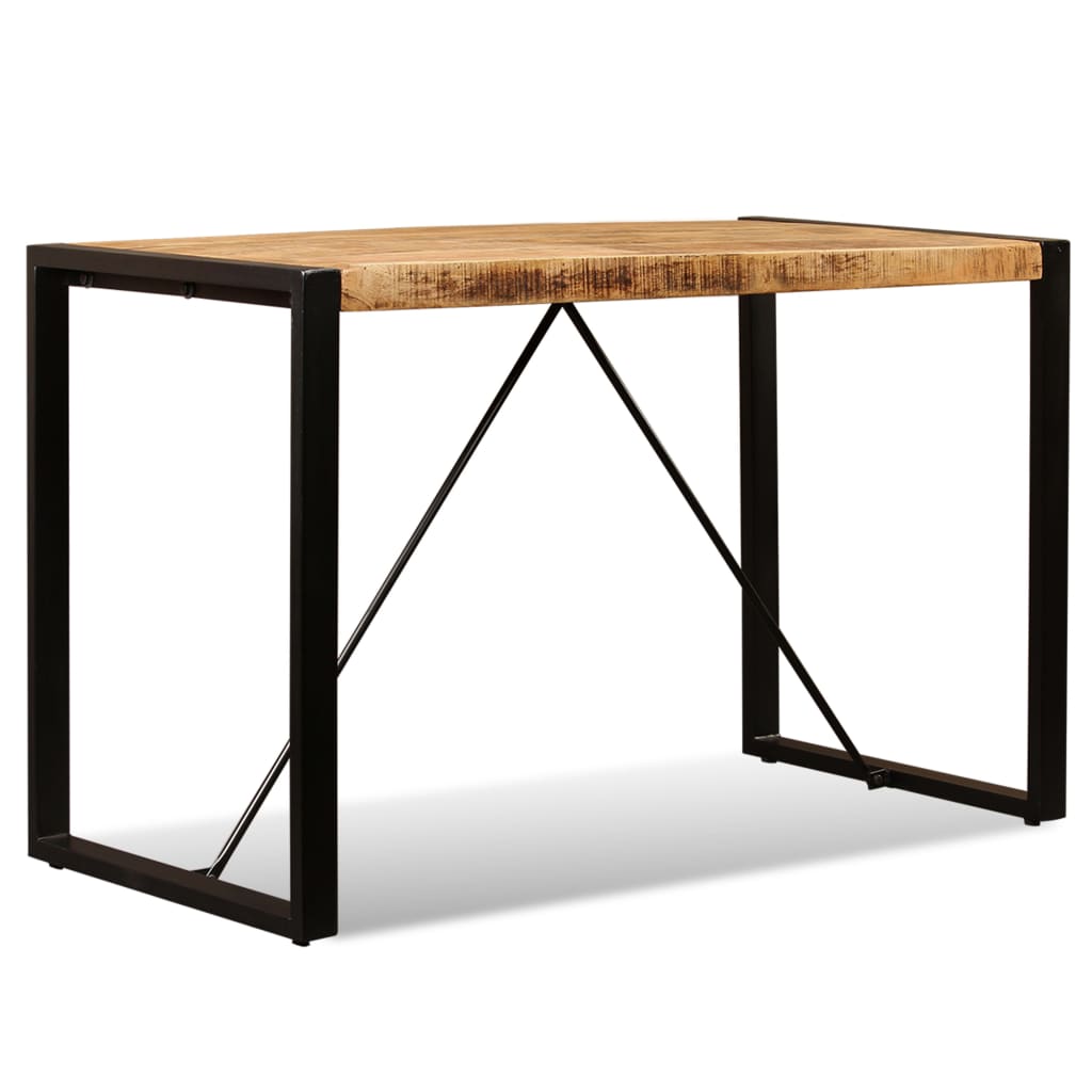 Table à manger Bois de manguier brut 120 cm