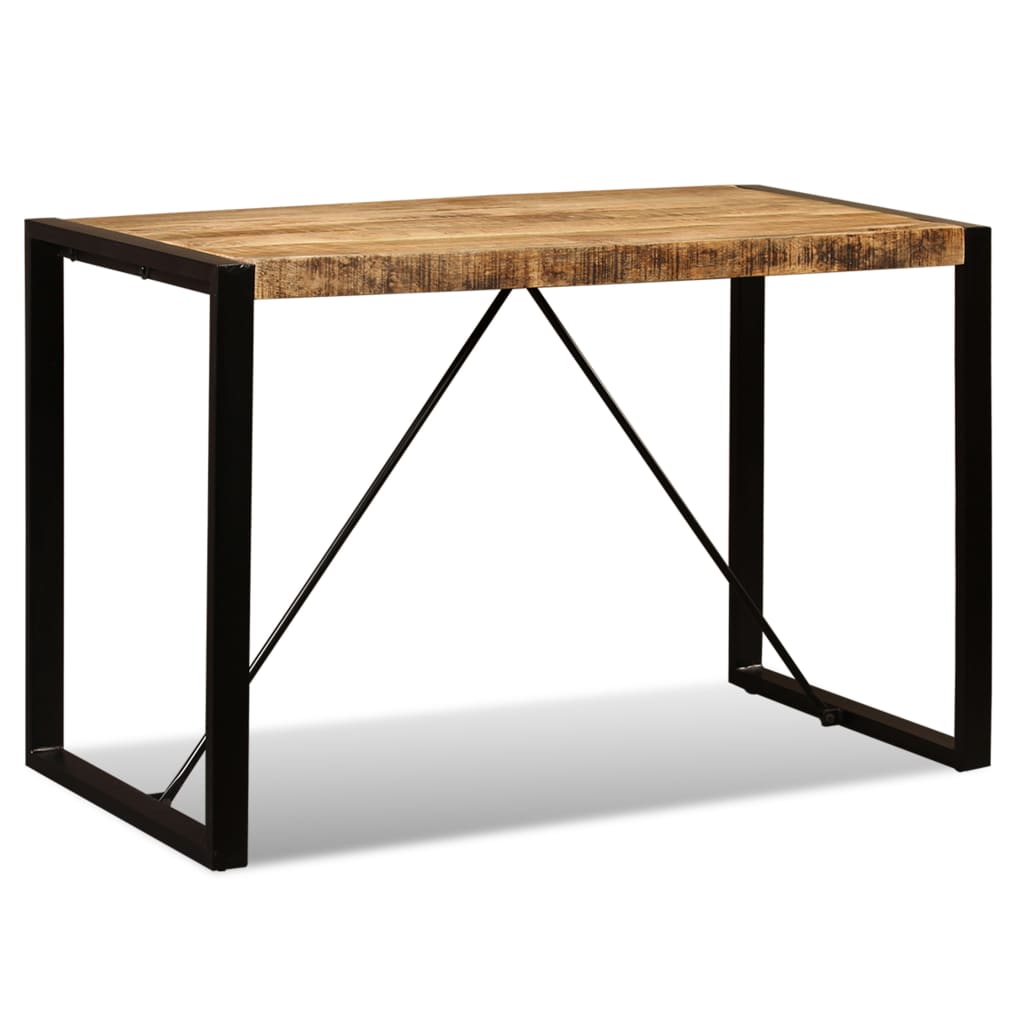 Table à manger Bois de manguier brut 120 cm