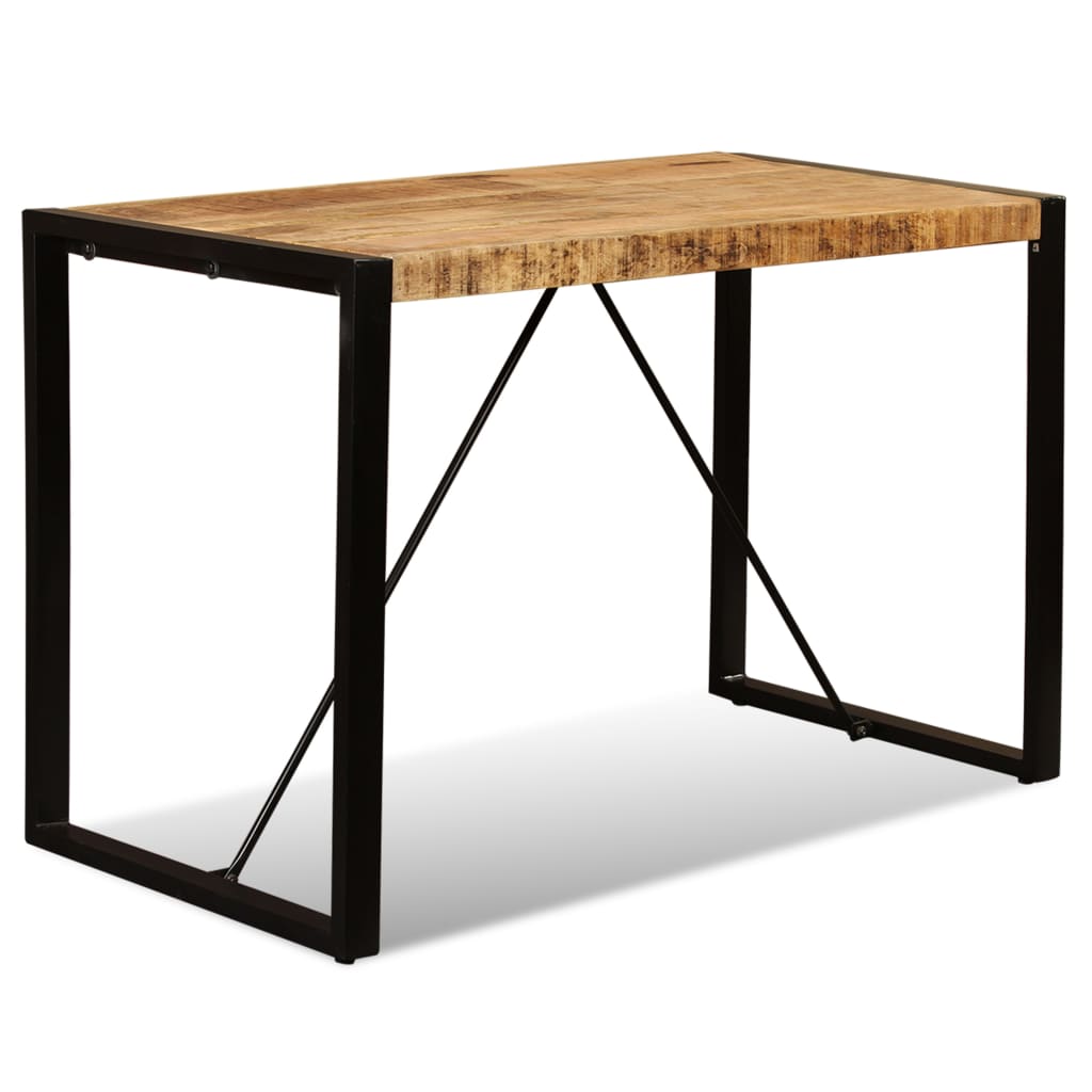 Table à manger Bois de manguier brut 120 cm