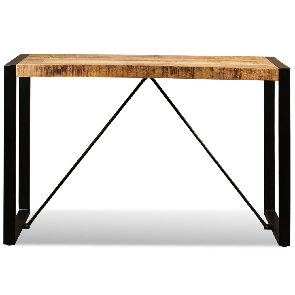 Table à manger Bois de manguier brut 120 cm