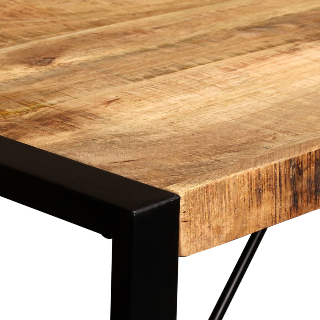 Table à manger Bois de manguier brut 120 cm