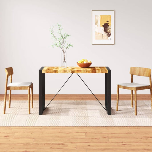 Table à manger Bois de manguier brut 120 cm