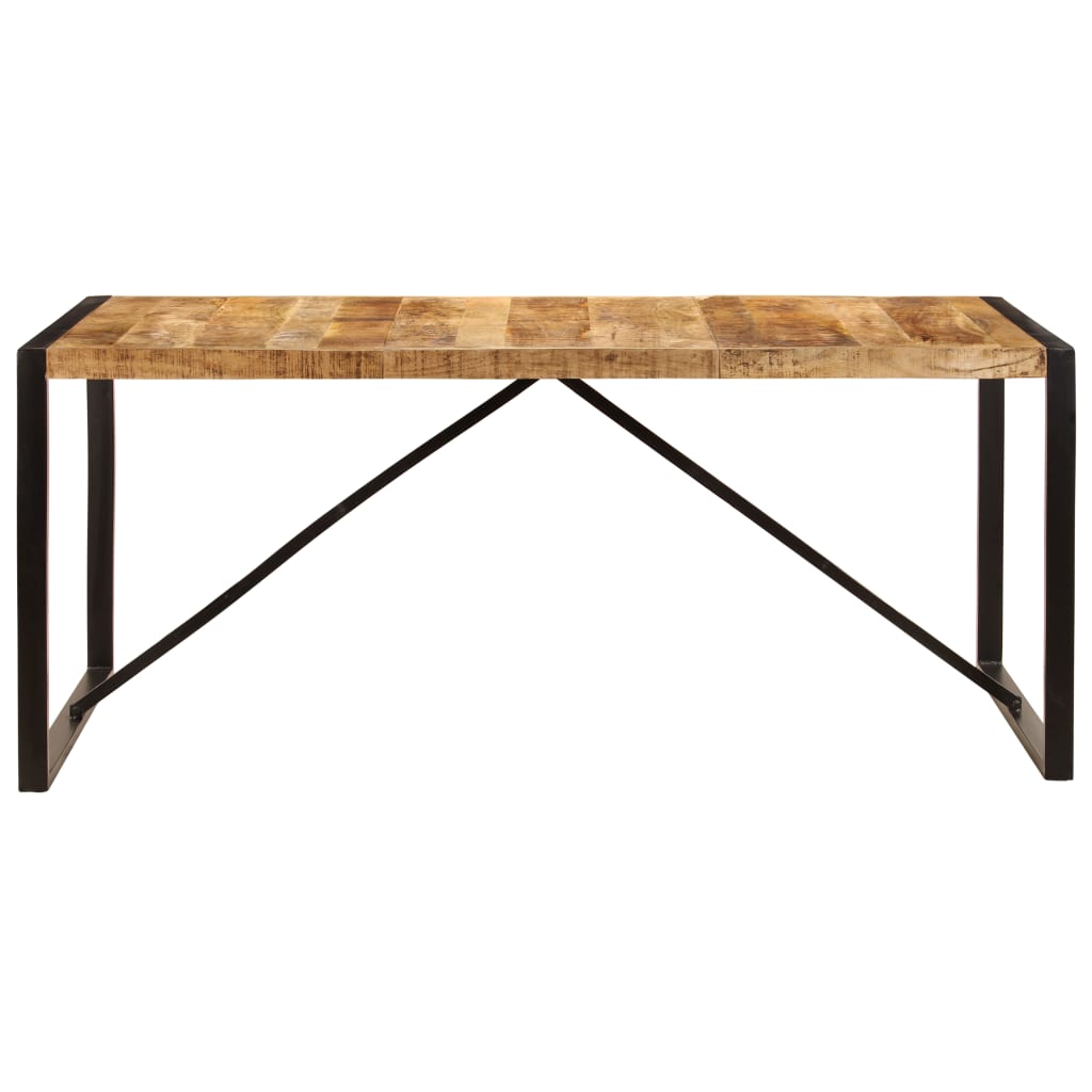 Table à manger Bois de manguier brut 180 cm