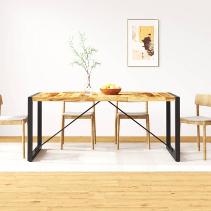 Table à manger Bois de manguier brut 180 cm