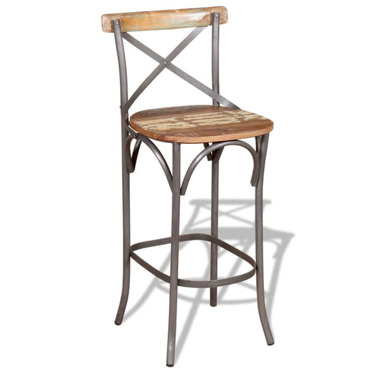 Tabouret de bar Bois de récupération massif