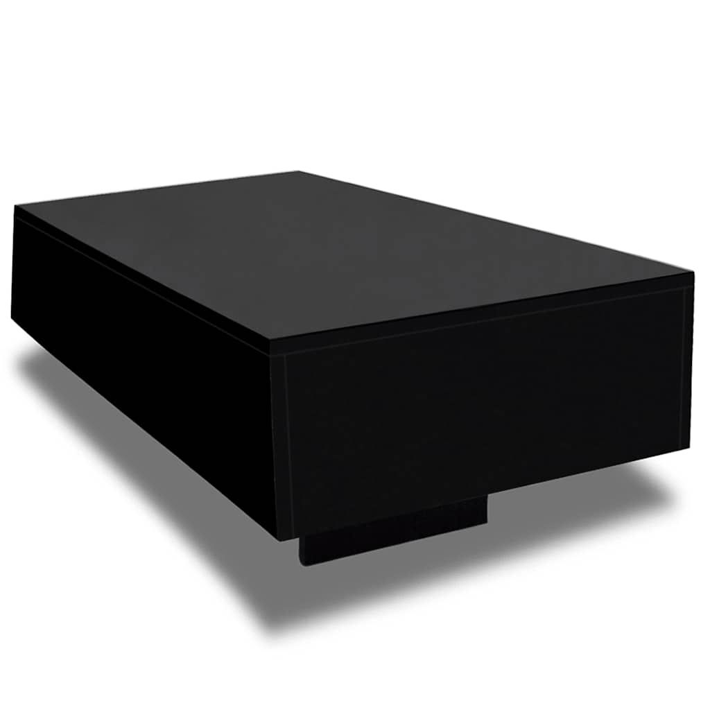 Table basse Haute brillance Noir