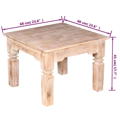 Table basse Bois d'acacia 60x60x45 cm