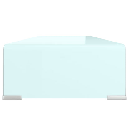 Meuble TV/Support pour moniteur 80x30x13 cm verre vert