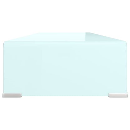 Meuble TV/Support pour moniteur 90x30x13 cm verre vert