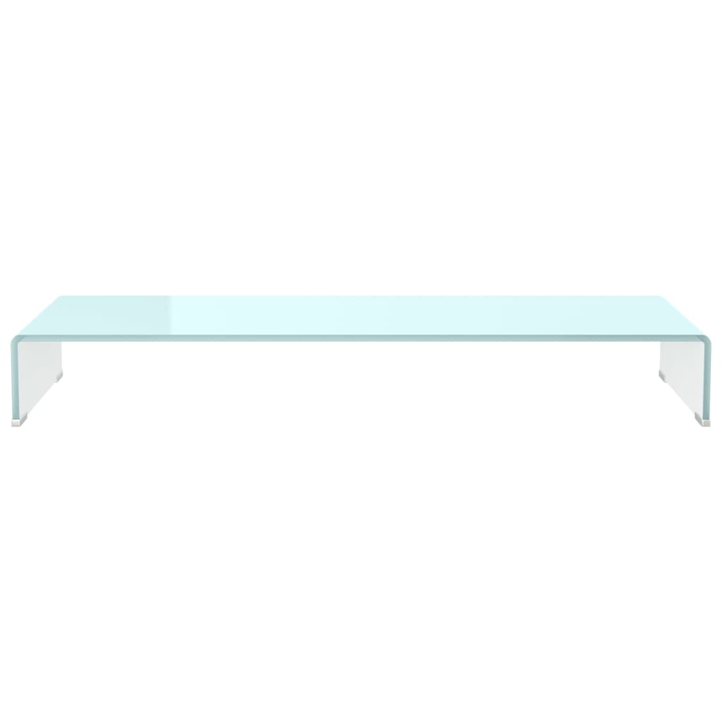 Meuble TV/Support pour moniteur 100x30x13 cm verre vert